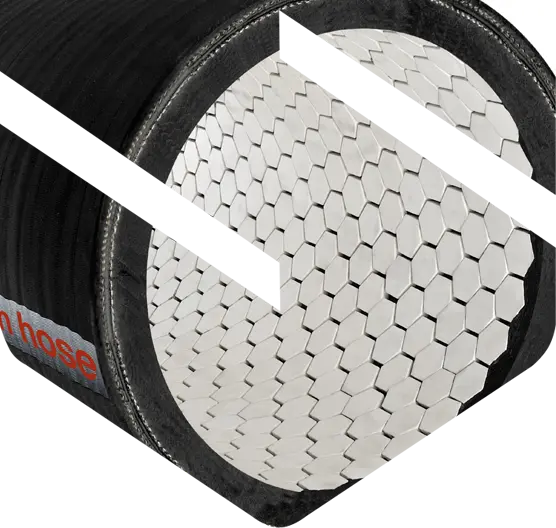 Tubo flessibile antiusura in ceramica-gomma Hexagon & Tetragon – SARO