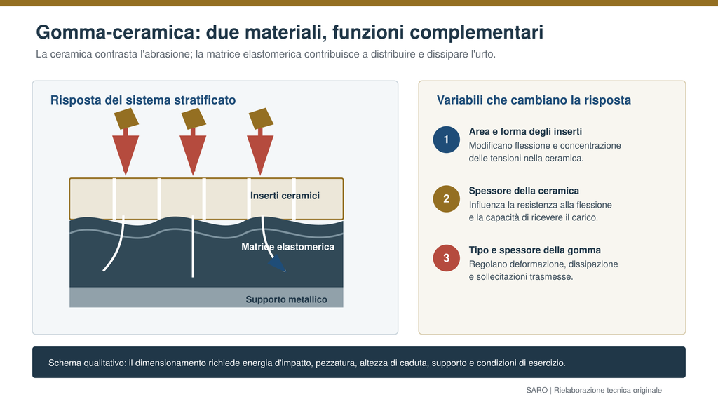 Gomma-cramica:due materiali e funzioni complementari